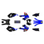 kawasaki klx300 graphics kit 1997-2008 lancaster series blue