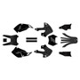 kawasaki klx300 graphics kit 1997-2008 lancaster series smoke