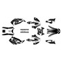 kawasaki klx300 graphics kit 1997-2008 lethal series white