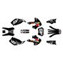 kawasaki klx300 graphics kit 1997-2008 pecker series smoke