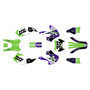 kawasaki klx300 graphics kit 1997-2008 rail series purple