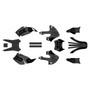 kawasaki klx300 graphics kit 1997-2008 rail series smoke