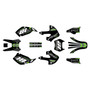 kawasaki klx300 graphics kit 1997-2008 rebel series green