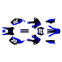 kawasaki klx300 graphics kit 1997-2008 spear series blue