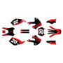 kawasaki klx300 graphics kit 1997-2008 spear series red