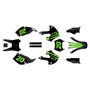 kawasaki klx300 graphics kit 1997-2008 spear series green-shift
