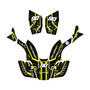 honda trx300ex graphics kit 1993-1996 electron series yellow