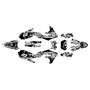 yamaha wr450f graphics kit 2019-2023 acid series white