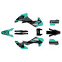 husqvarna fe350 graphics kit 2026-2027 razor series teal