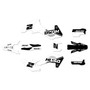 husqvarna te250 graphics kit 2026-2027 splinter series white
