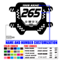 Surron Light Bee Number Plate Design 2