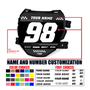 ODI Number Plate Decal Design 3