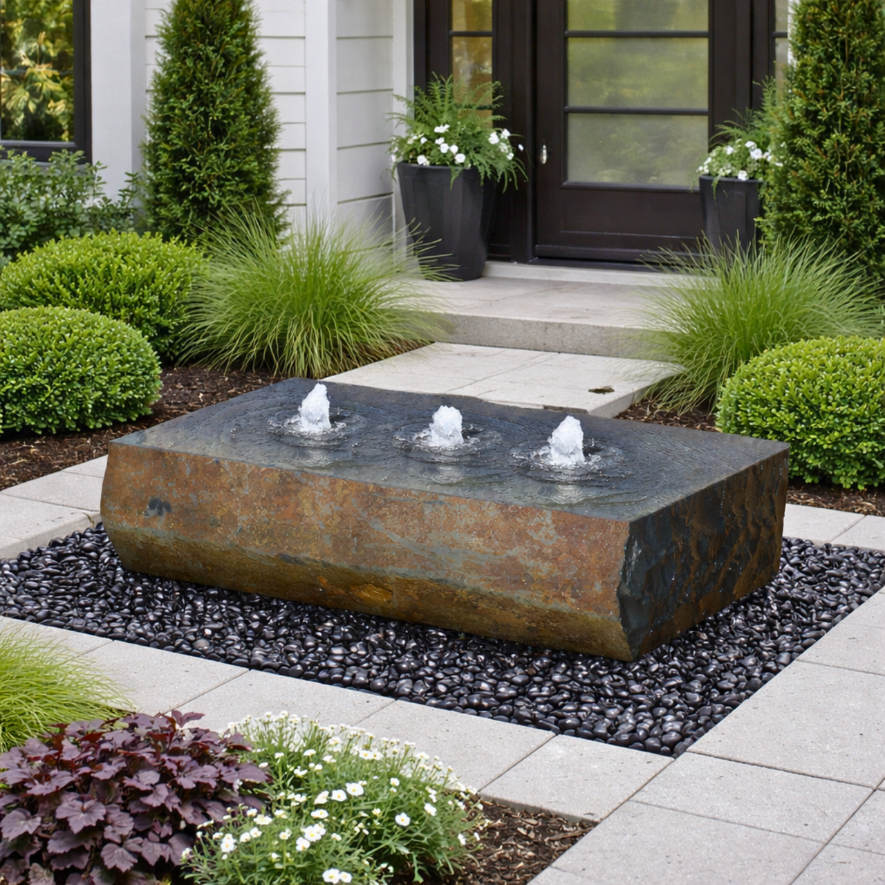 Fontaine 3個セット Triple Drilled Ichise Real Stone Fountain | Blue Thumb