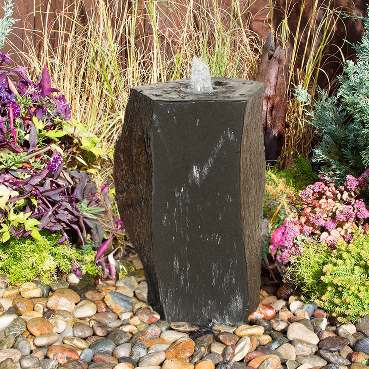 Fontaine Topaz 100個限定 Small ShizukaZen Fountain | Blue Thumb Basalt Water Feature