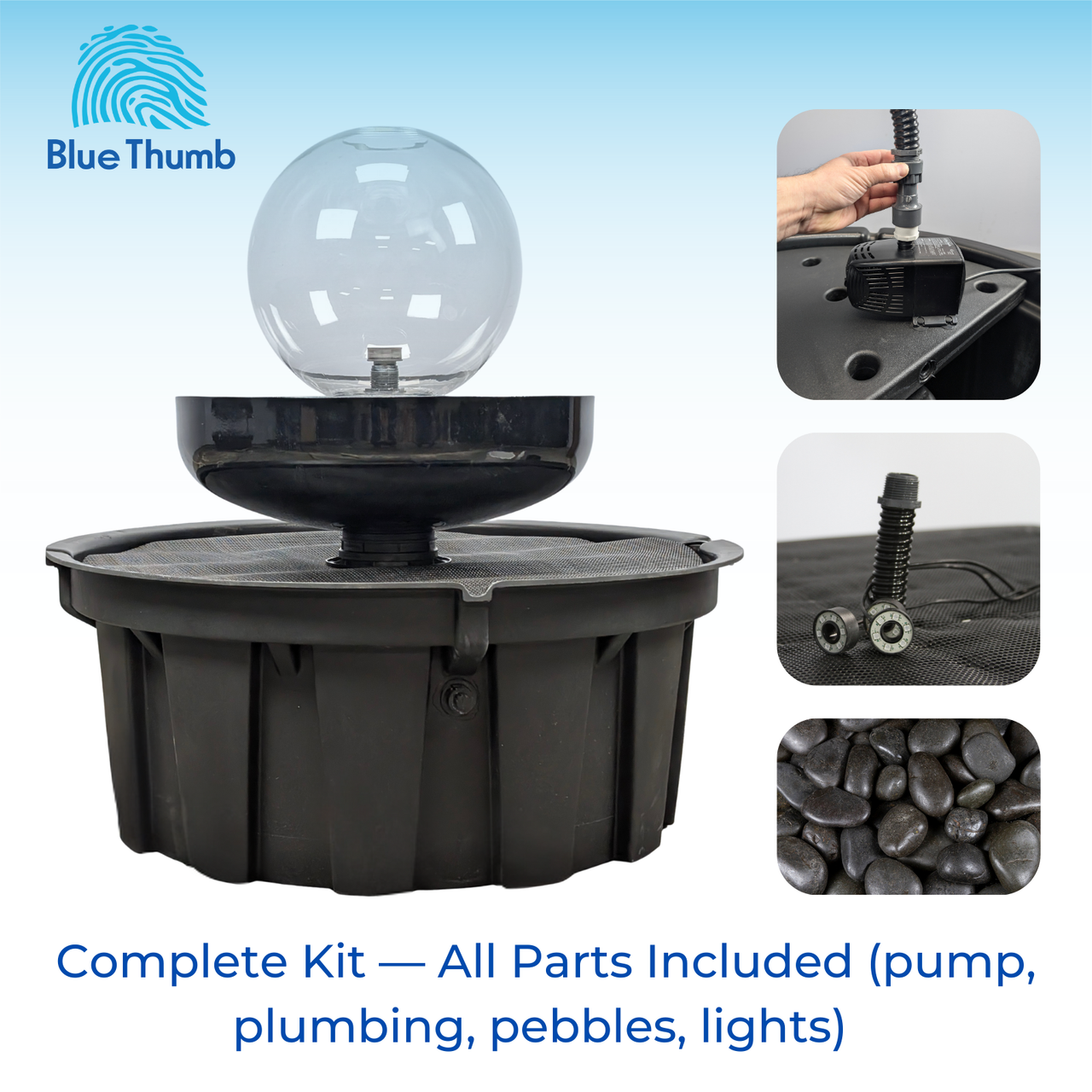 Sphere Water Fountain Complete Kit