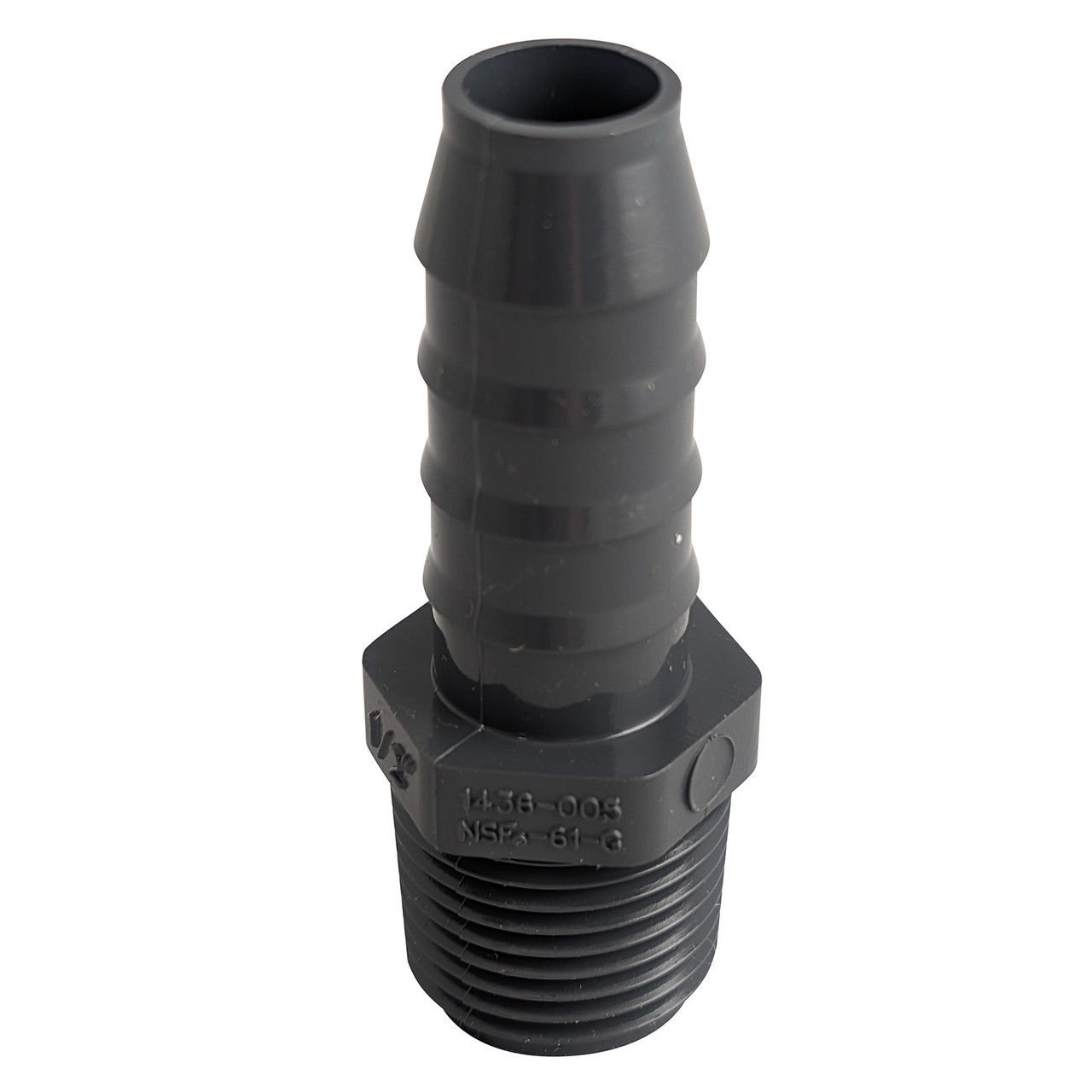 Lasco 1-1/2 In. Dia. X 1-1/4 In. Dia. Insert To MPT PVC Insert Adapter - Foto 3