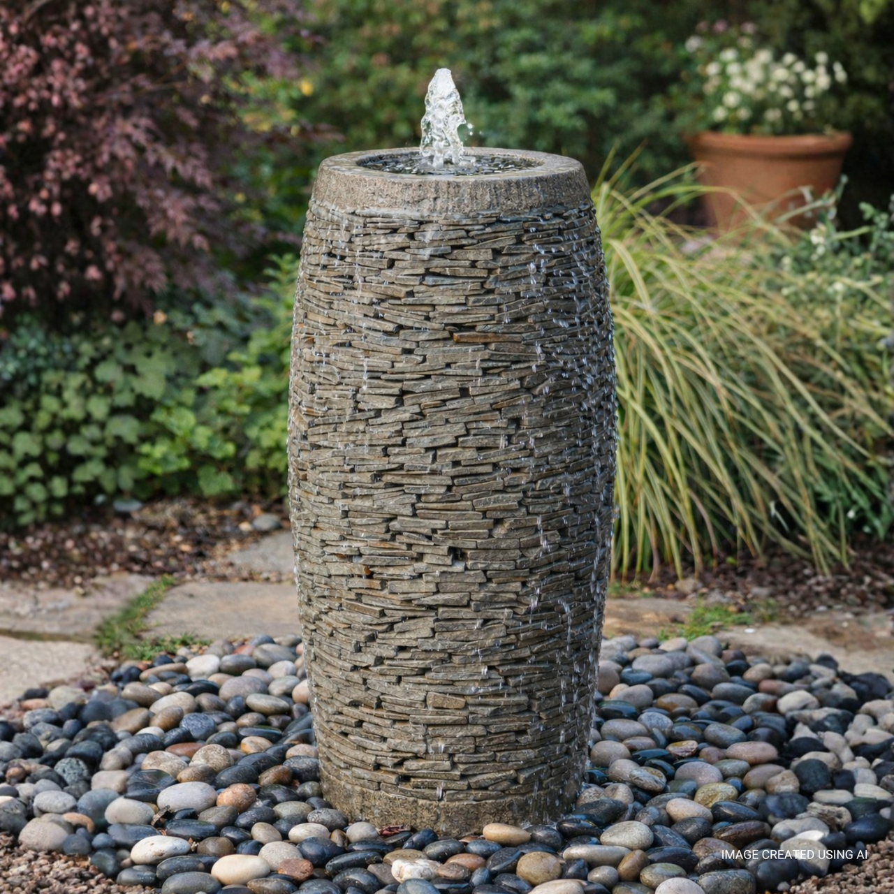Stoned Urn Outdoor Fountain Kit - FNT2125 | Blue Thumb