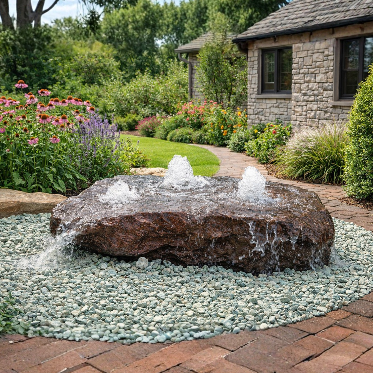 GFRC Fountains | Manistique Falls Fountain Kit | Blue Thumb
