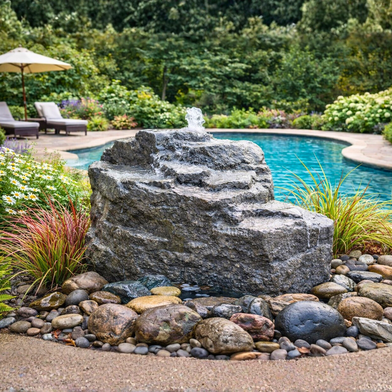Mountain Spring GFRC Boulder Fountain Kit - Thumbnail 5