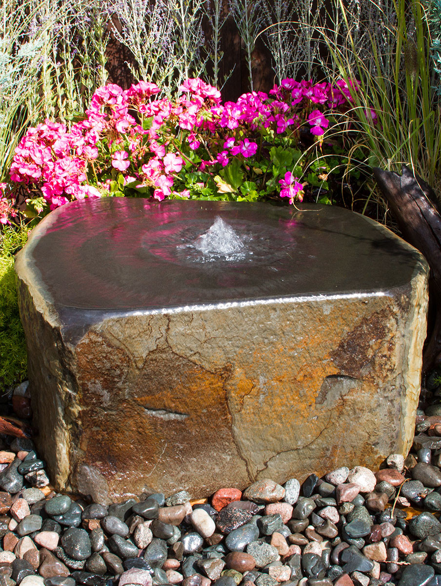 Zenshu Series Real Stone Basalt Keki Fountain Kit | Blue Thumb