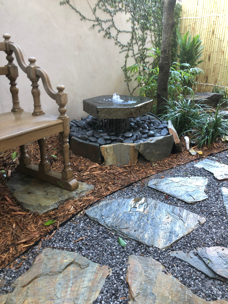 Blue Thumb Basalt Bird Bath Fountain Kit - Thumbnail 5