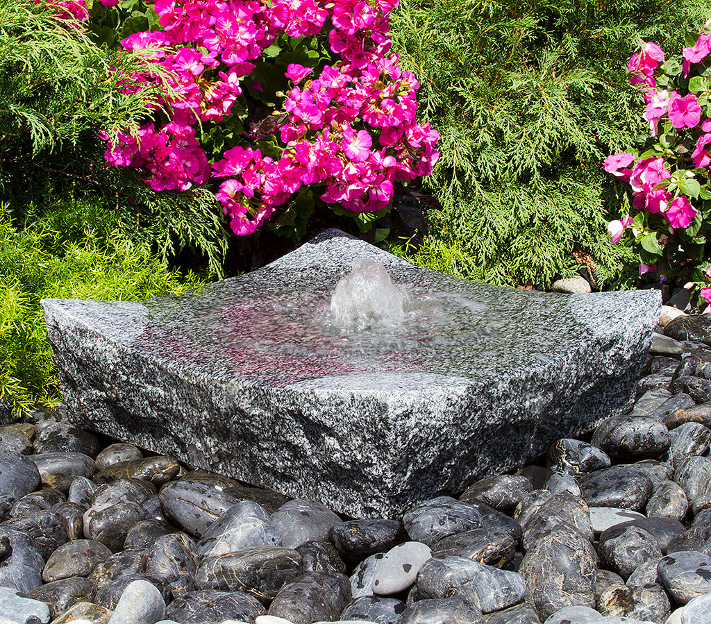 Blue Thumb Bowled Zen Fountain - Thumbnail 3