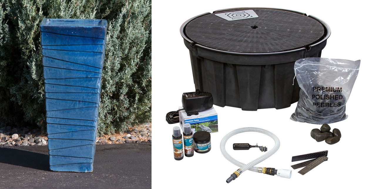 Vase Fountain | Closed Top Fountain Kit | Blue Thumb