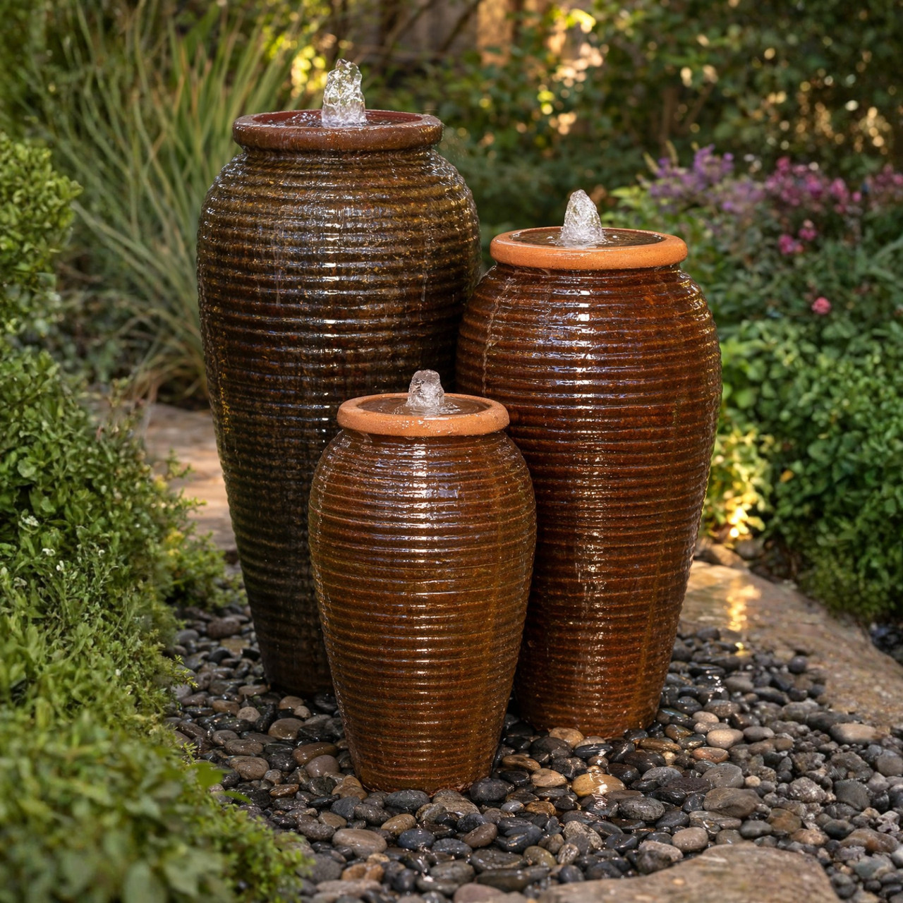 Fontaine 8デックセット Genova Fountain Kit - FNT40715 | Triple Vase Fountain Kit