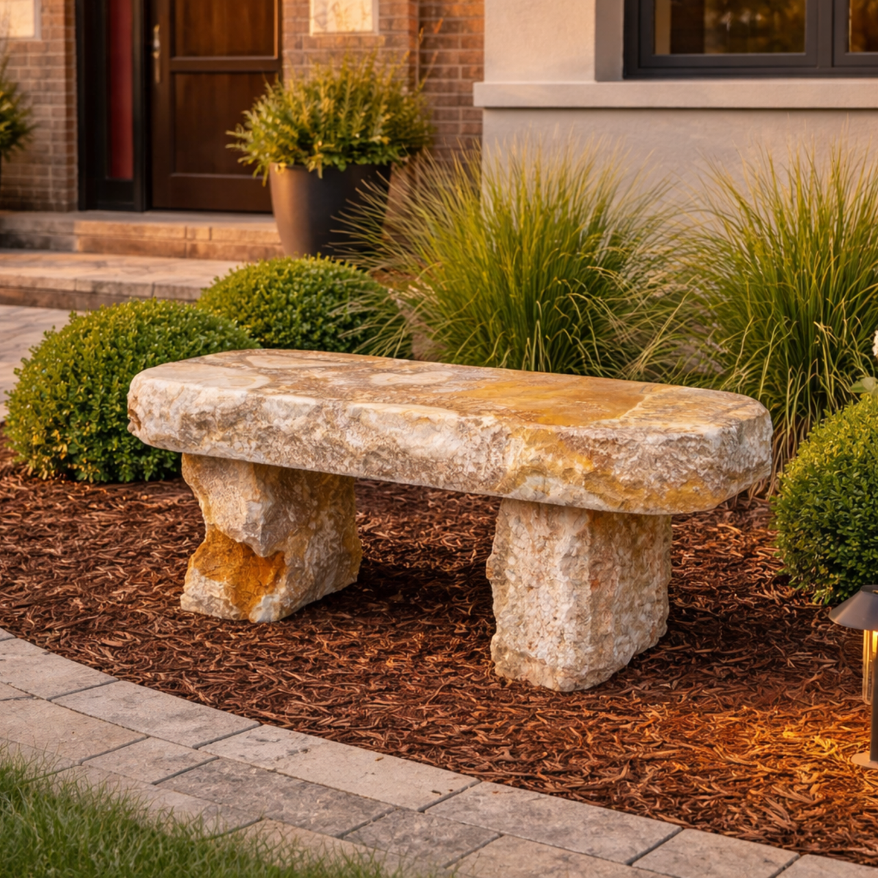 Blue Thumb Onyx Bench