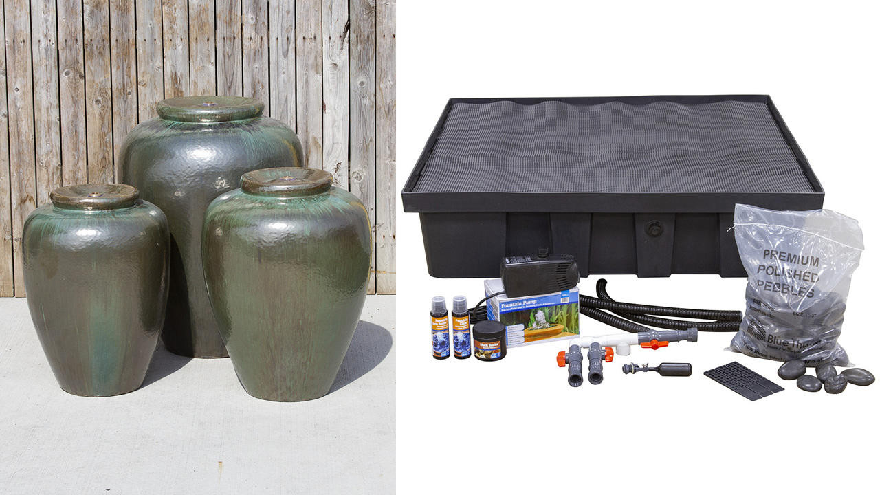 Closed Top Triple Vase Fountain Kit - FNT60029