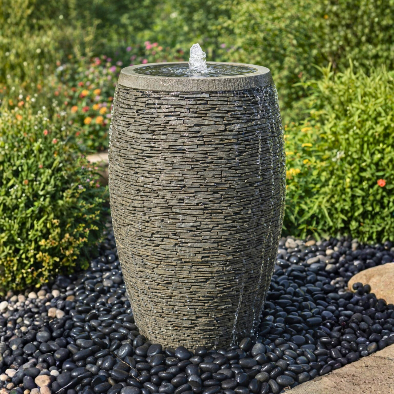 Stoned Urn Fountain Kit - Thumbnail 2