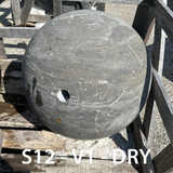 20" Blue Limestone Sphere Fountain - dry 20" Blue Limestone Sphere Fountain - dry