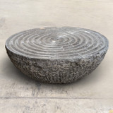 Natural Stone Bowls with Swirl Fountains - dry