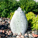 Small green marble almond fountain