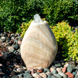 Small  Yellow Onyx Almond Fountain installed