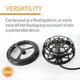 THERMO-POND PERFECT CLIMATE DELUXE POND DEICER - Versatility
