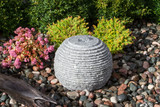 Fountains Small Ribbed Sphere - Granite Fountain Kit