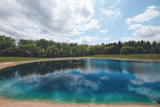 Lake with Blue Lake Dye