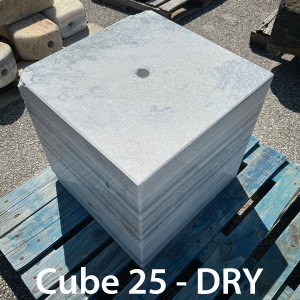 20" White Gray Cube Fountain -dry 20" White Gray Cube Fountain -dry