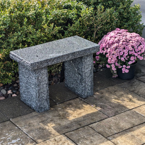 Gray Granite Bench - 24" wide --ACTUAL