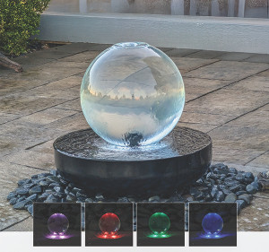 14-inch Crystal Sphere Fountain Kit - main 14-inch Crystal Sphere Fountain Kit - main