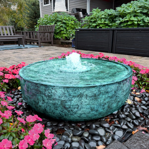 Brass Patina Reflection Bowl Fountain Kit
