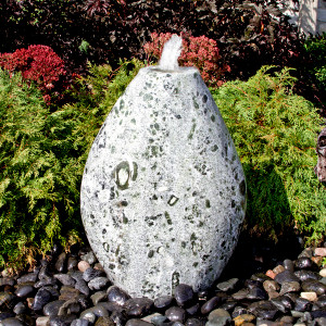 Green Marble Almond Fountain installed