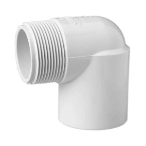 PVC Fittings 2" 90 Degree Street Elbow MIPT x S