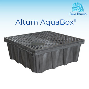 Fountain Reservoir Basin – Altum AquaBox® (52”) Subsurface fountain basin supporting heavy stone fountain