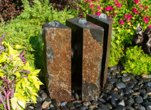 Fountains Basalt Fountain Kit - 24" Triple Split Polished 3 Piece Fountains Basalt Fountain Kit - 24" Triple Split Polished 3 Piece