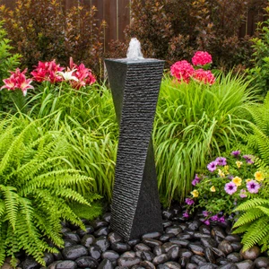 Fountains Polished Twist 36" - Granite Fountain Kit