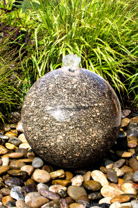 Fountains 16" Peacock Green Sphere Fountain Fountains 16" Peacock Green Sphere Fountain