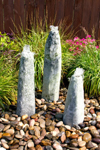 Sale Green Marble Triple Pillar Fountain