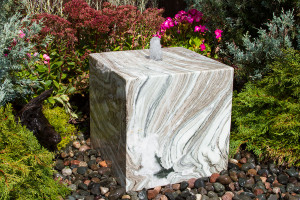 Fountains 20" Glacier Marble Cube Fountain Fountains 20" Glacier Marble Cube Fountain